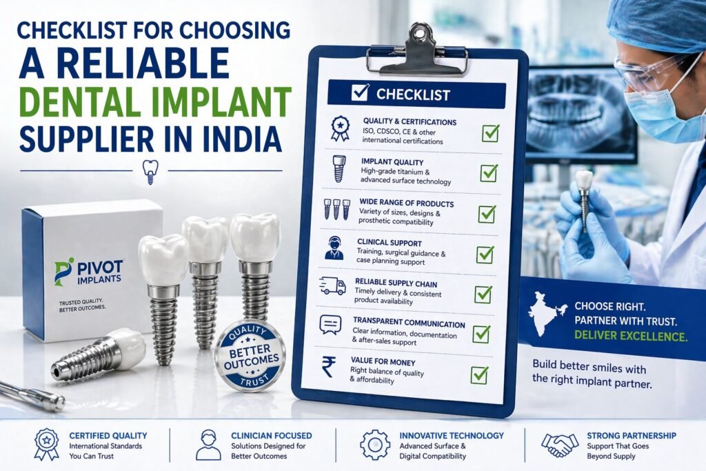 Checklist for Choosing a Reliable Dental Implant Supplier in India