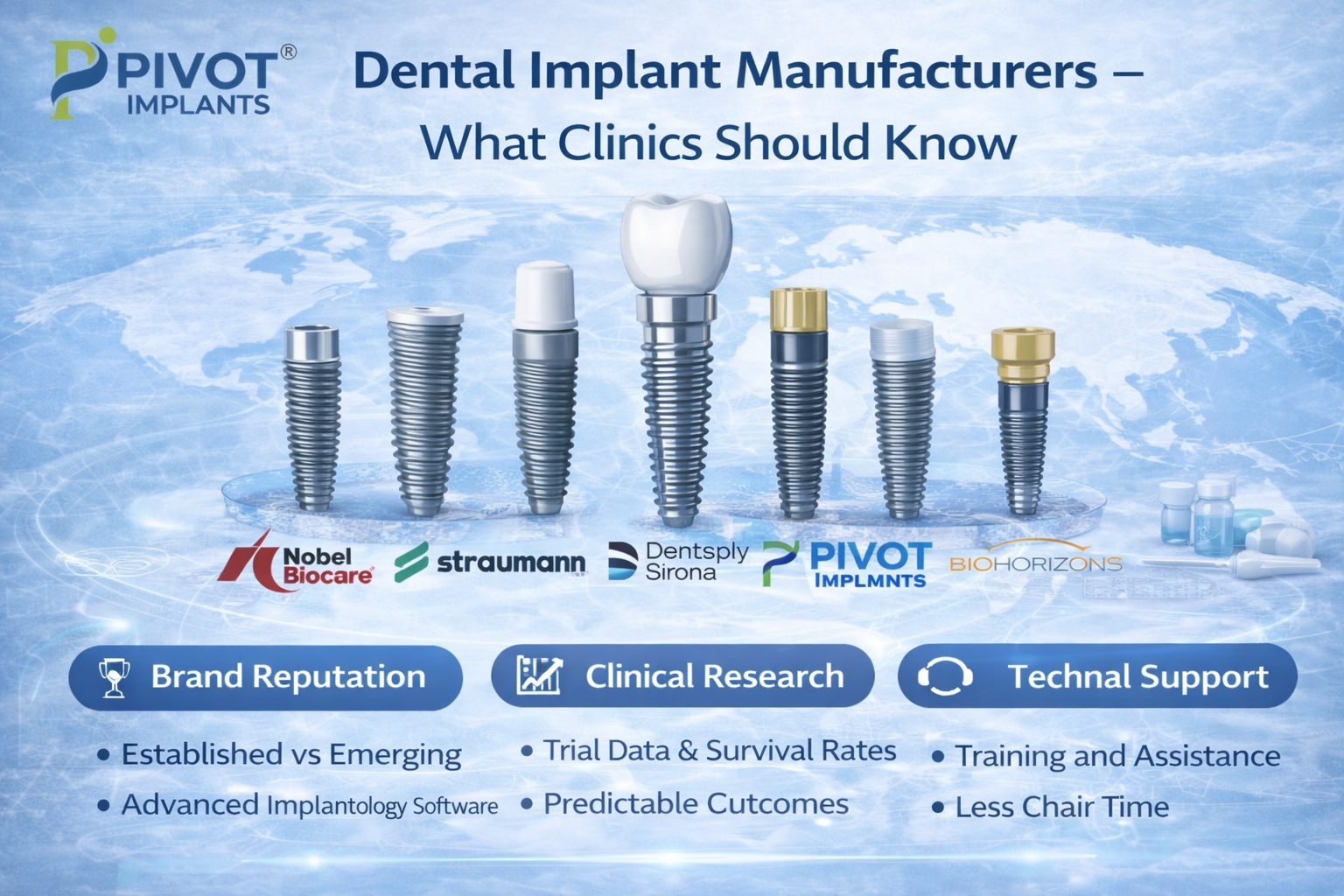 Dental Implant Manufacturers – What Clinics Should Know