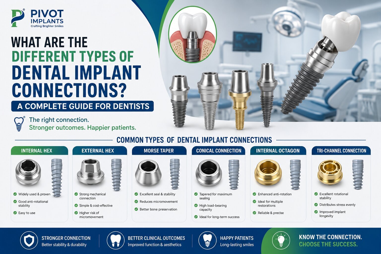 What Are the Different Types of Dental Implant Connections? A Complete Guide for Dentists